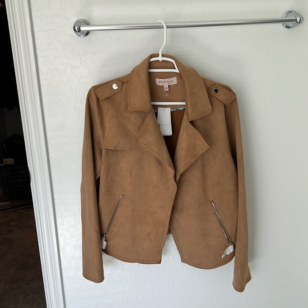 Faux leather jacket